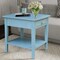 International Concepts Rectangle Spencer End Table, 24 W, 24 in L, 25 in H, Wood, Antique Rubbed Ocean Blue OT32-8E - alternate 5